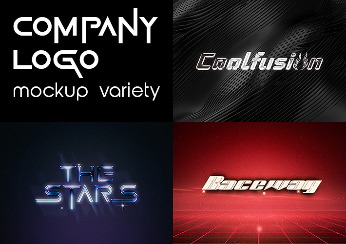 Company Logo Mockup Variety