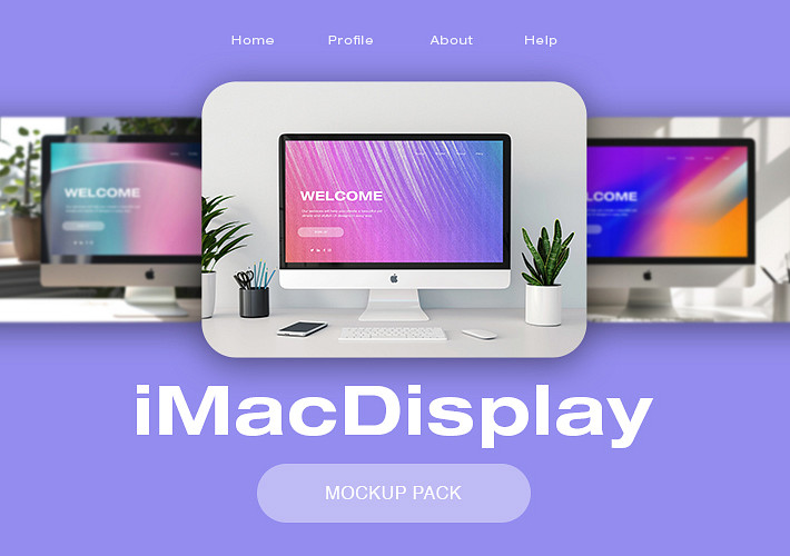 iMac Display Mockup Pack