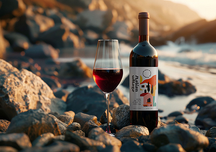 Wine Bottles Branding Pack