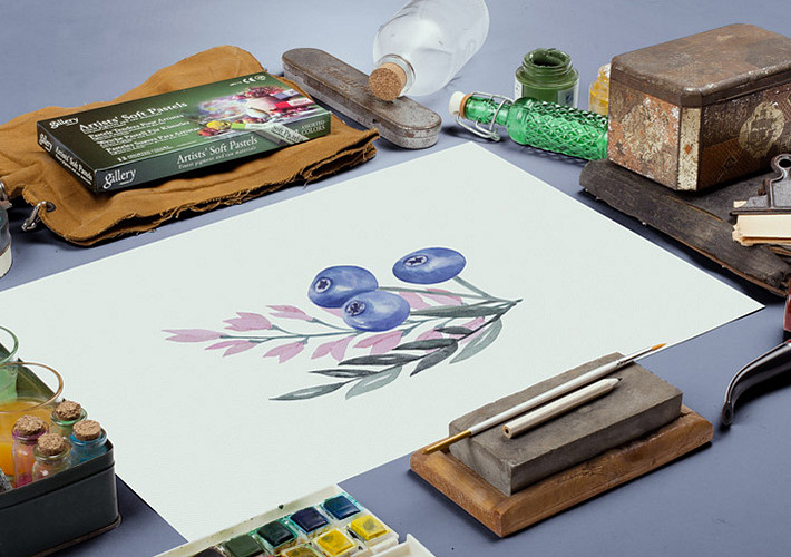 Watercolor Art Mockup Pack