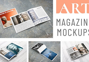Art Magazine Mockups