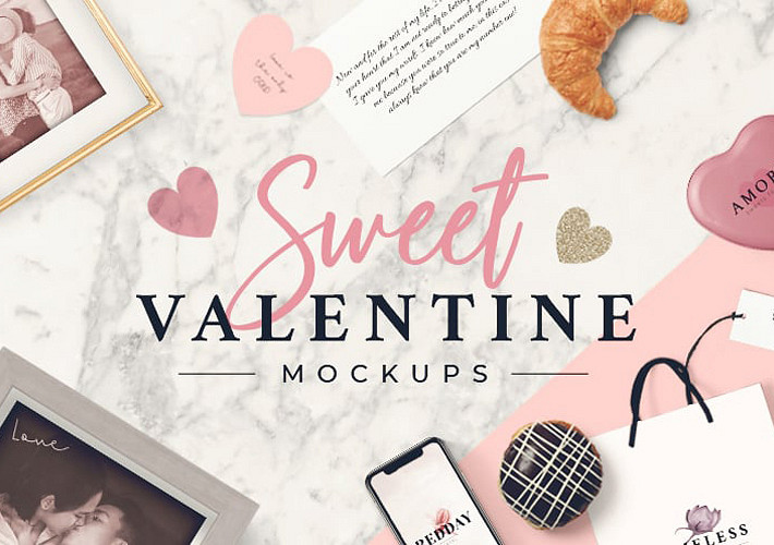 Sweet Valentine Mockups