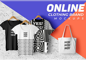 Online Clothing Brand Mockups