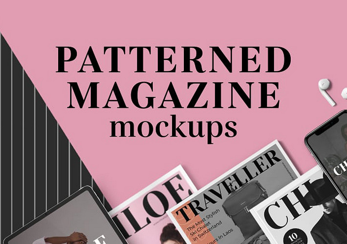 Patterned Magazine Mockups