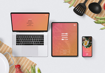 Food and Cooking Blog Mockups