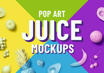 Pop Art Juice Mockups