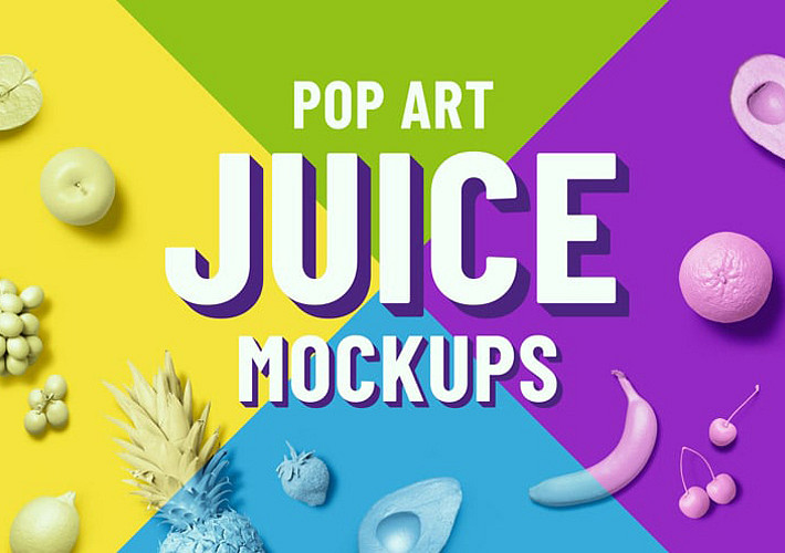 Pop Art Juice Mockups