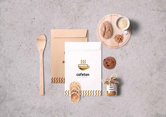 Cafe Branding and Packaging Mockups