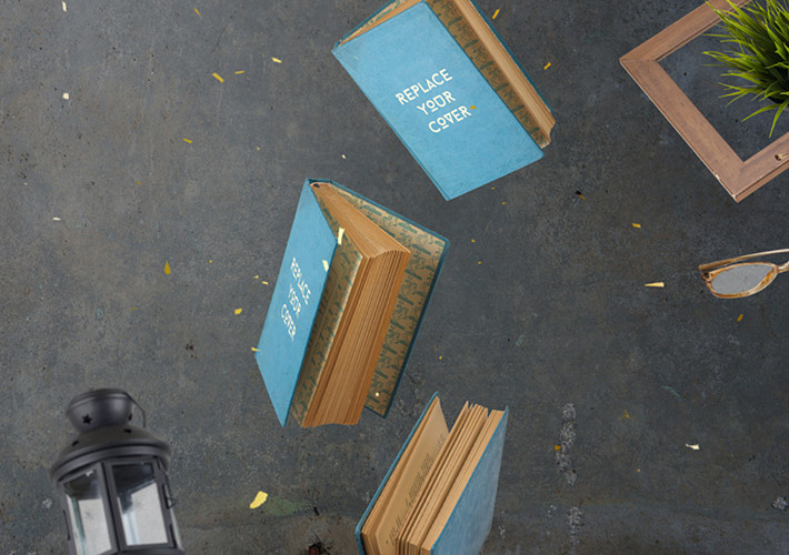 Books and Sketchbooks in the Air