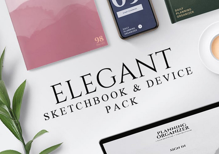 Elegant Sketchbook and Device Pack