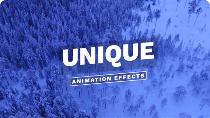 clean typography clip template