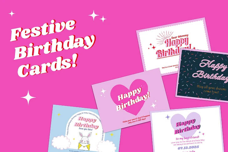 Festive Birthday Cards