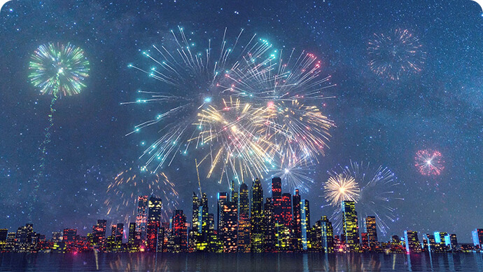 Havai Fişek Logo Gösterimi