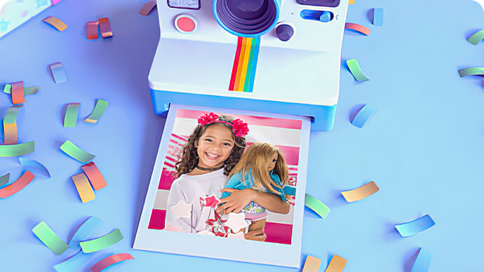 3D Doğumgünü Polaroid Slayt Gösterisi