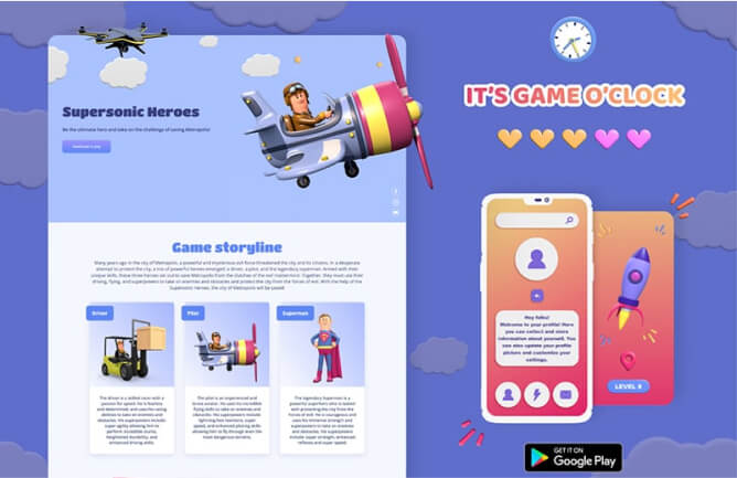 Supersonic Heroes Gaming App