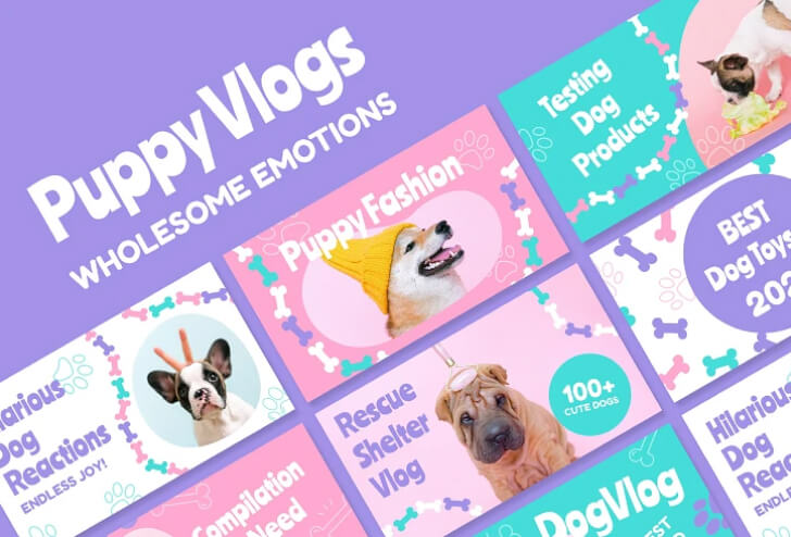 Puppy Vlogs Promo Pack