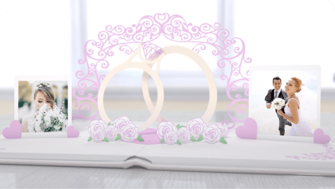 Wedding Album Pop up Book