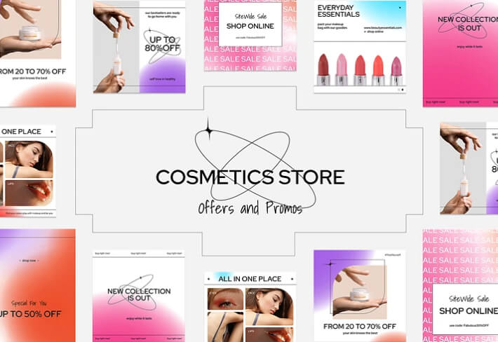 Cosmetics Store Sale Pack