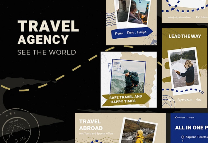 Travel Agency Promo Designs