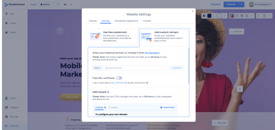 Publish your landing page