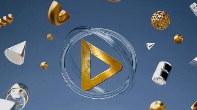 Metallic Shapes Logo