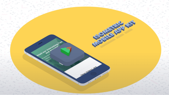 Isometric Mobile App Kit