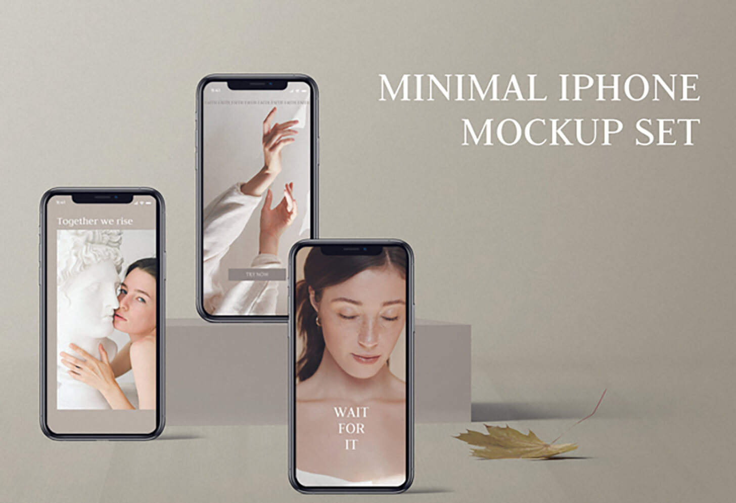 Minimal iPhone Mockup Set - thumbnail image