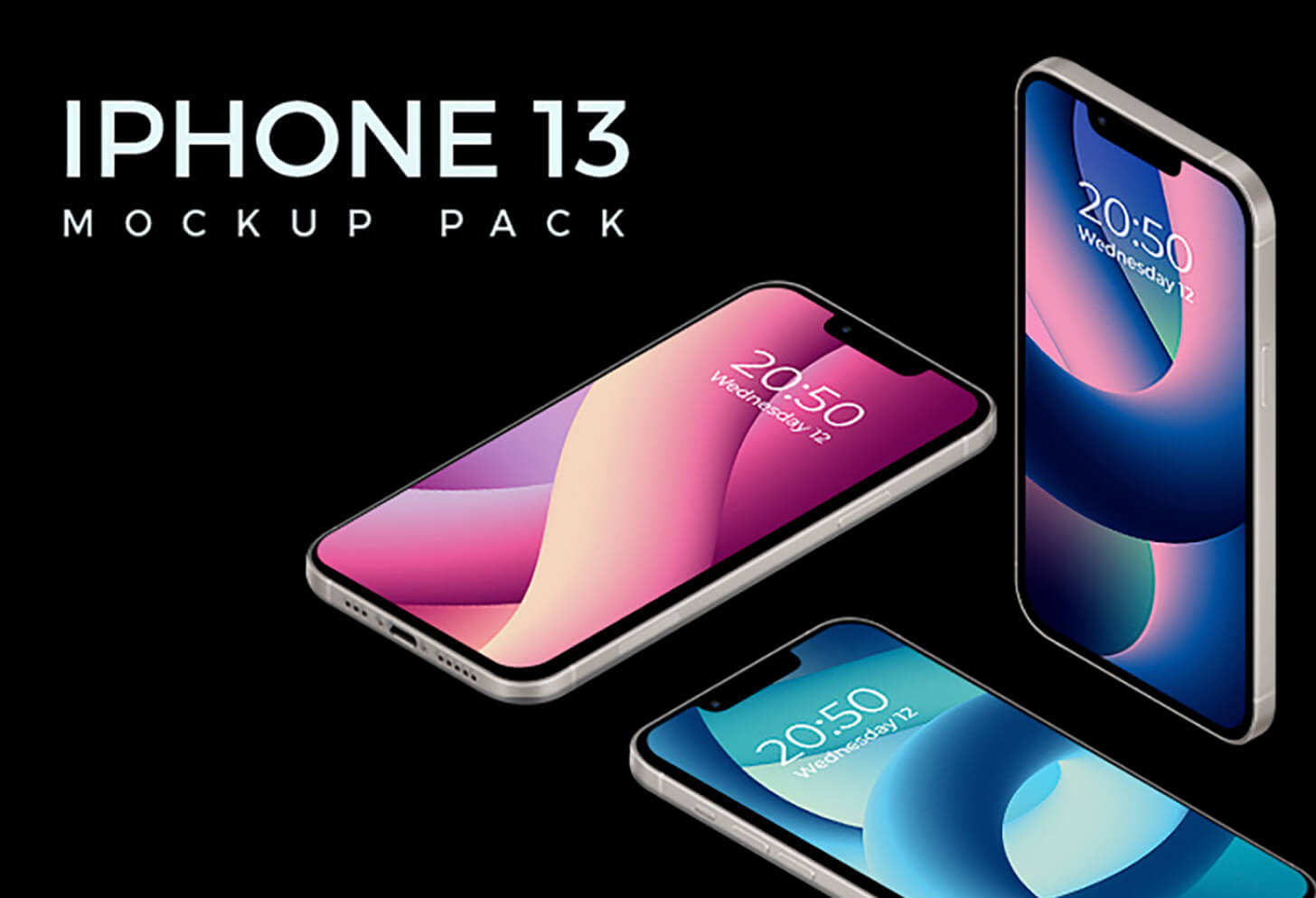 Iphone 13 Mockup Pack - thumbnail image