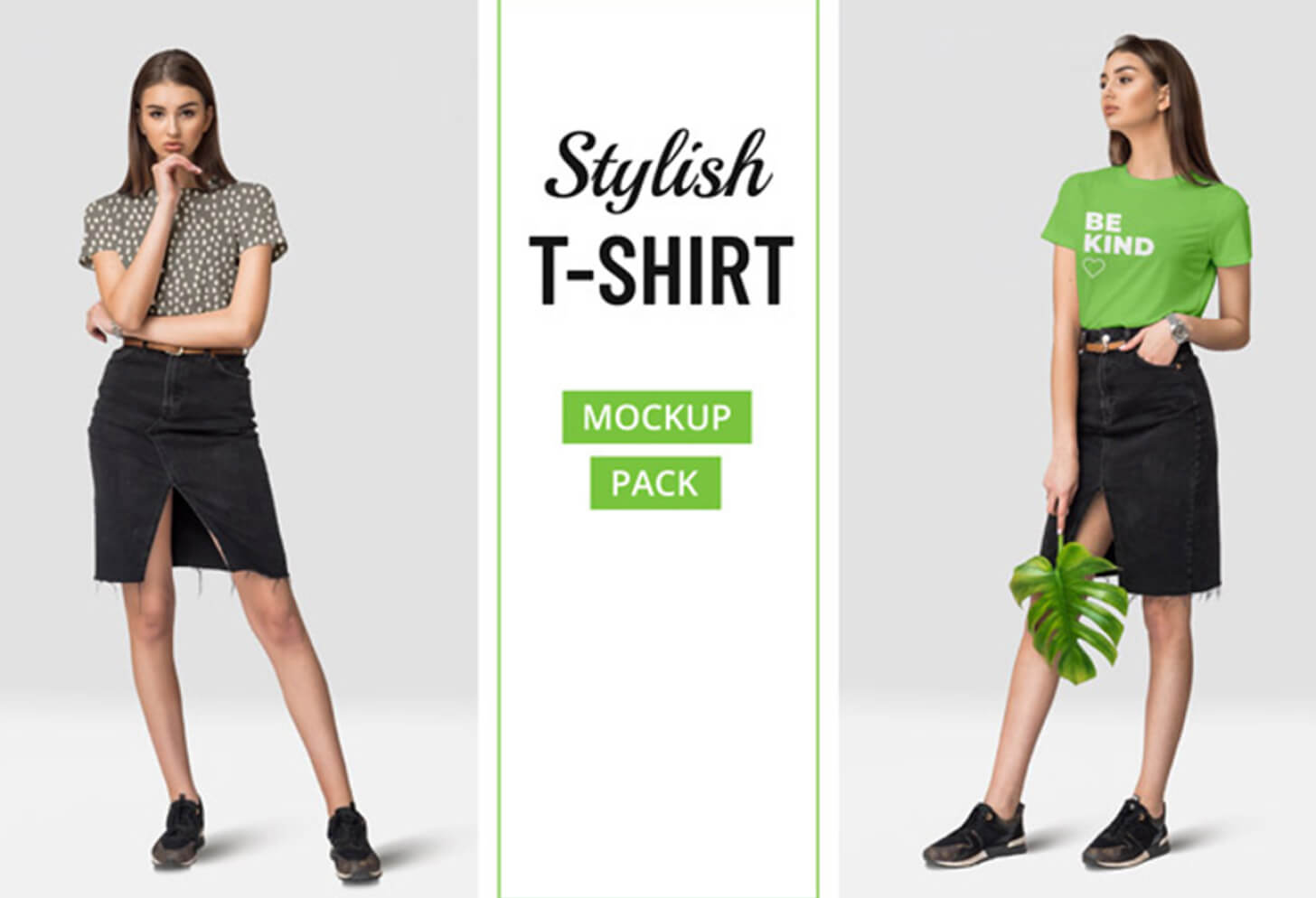 Stylish T-shirt Mockup Pack - thumbnail image