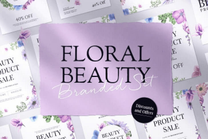 Floral Beauty Branded Set