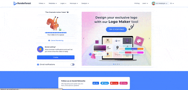 Finally, export your video