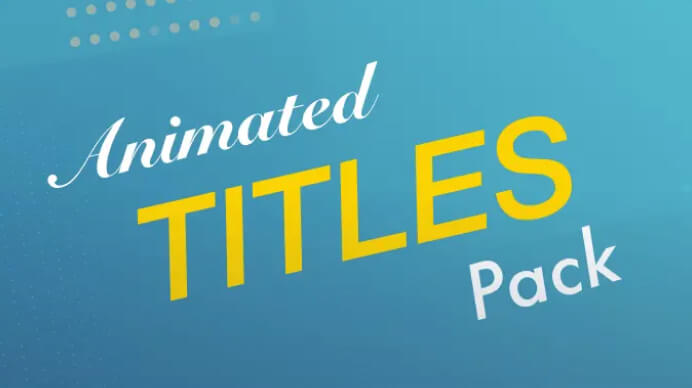 Animated Titles Pack