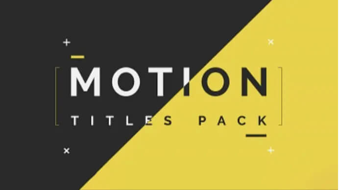 Motion Titles Pack