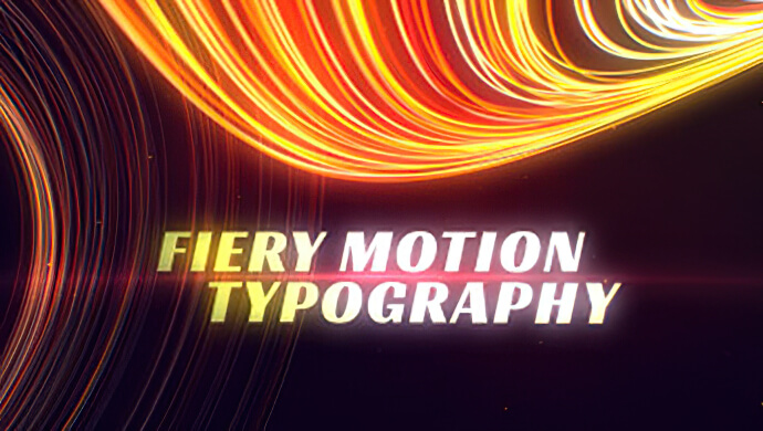 Fiery Motion Typography