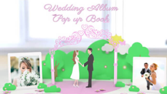 Wedding Album Pop up Book