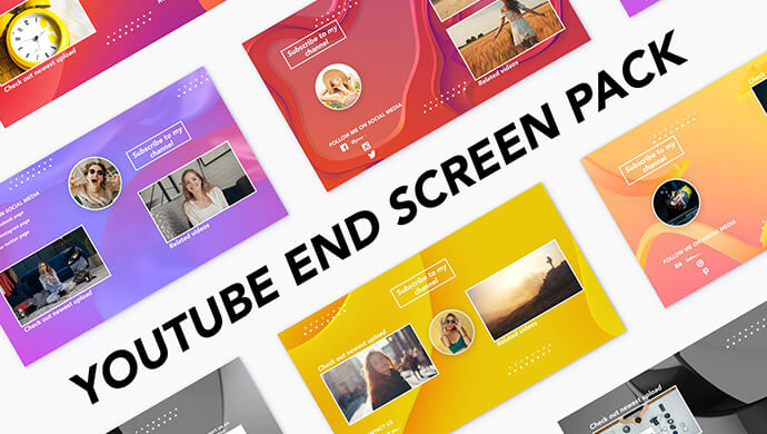 YouTube End Screen Pack