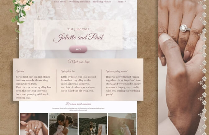 Vanilla Wedding Invitation